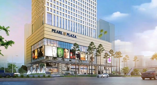 Khối đế của khu phức hợp Pearl Plaza được dành cho những tiện ích nội khu