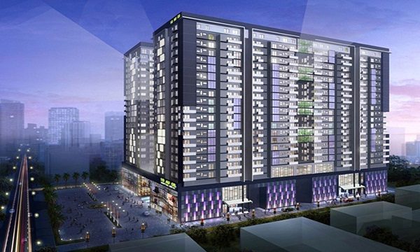 Phối toàn cảnh dự án khu căn hộ  Oriental Plaza Âu Cơ