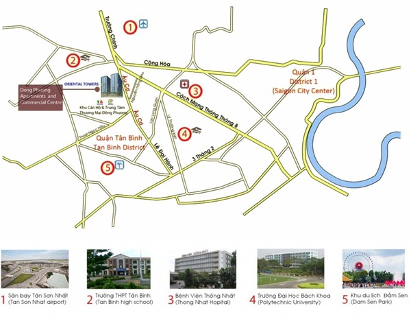 vi tri Oriental Plaza Au Co - Dự án khu căn hộ Oriental Plaza Âu Cơ – Quận Tân Phú