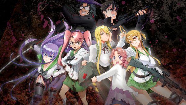 Highschool of the Dead 600x338 - Top 10 anime ecchi hay nhất
