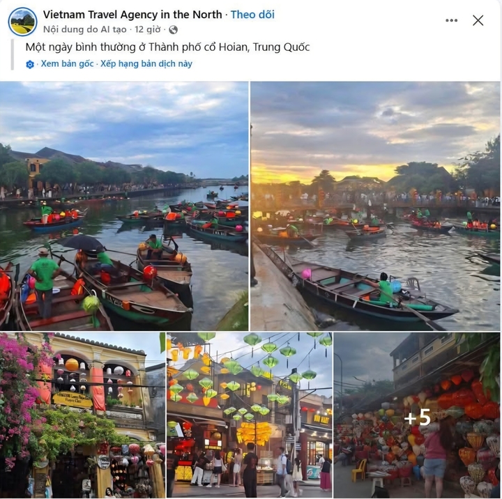 Bức xúc hình ảnh phố cổ Hội An bị gắn nhầm là ‘ở Trung Quốc’
